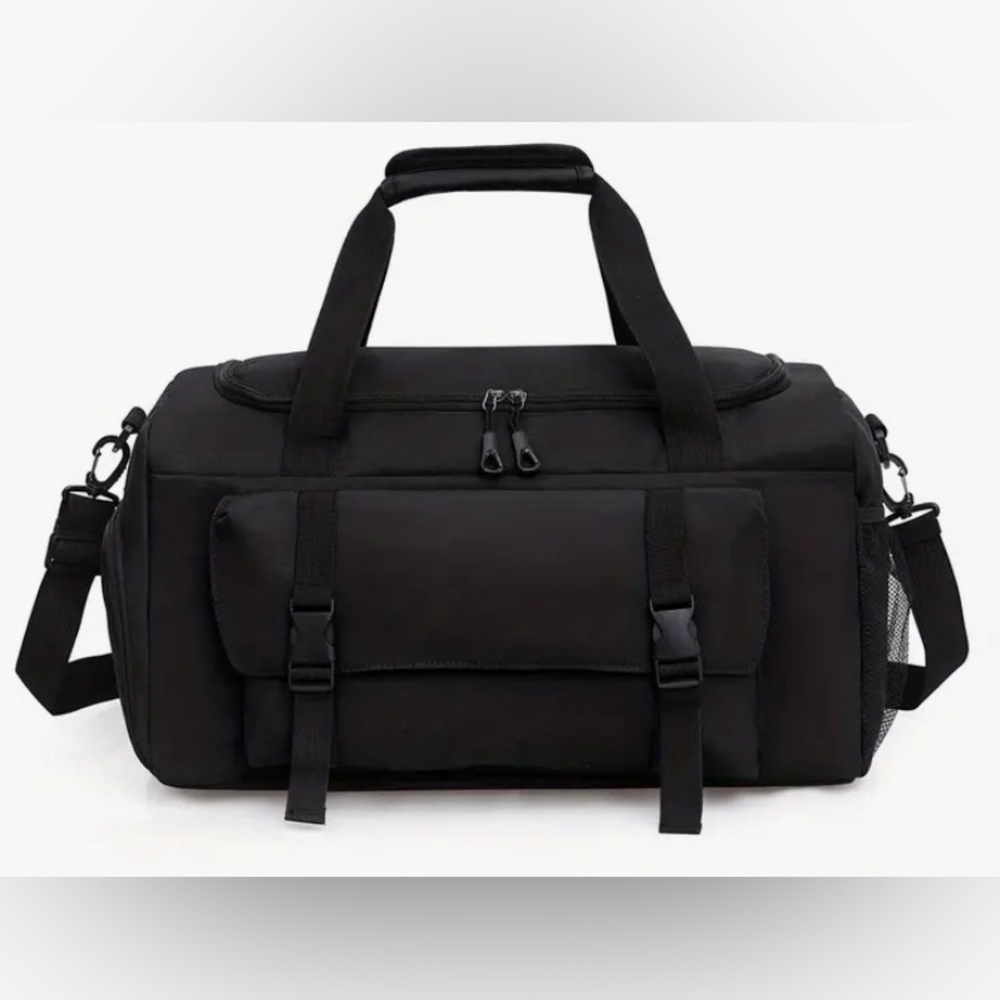 Large Capacity Black Sports Messenger Bag